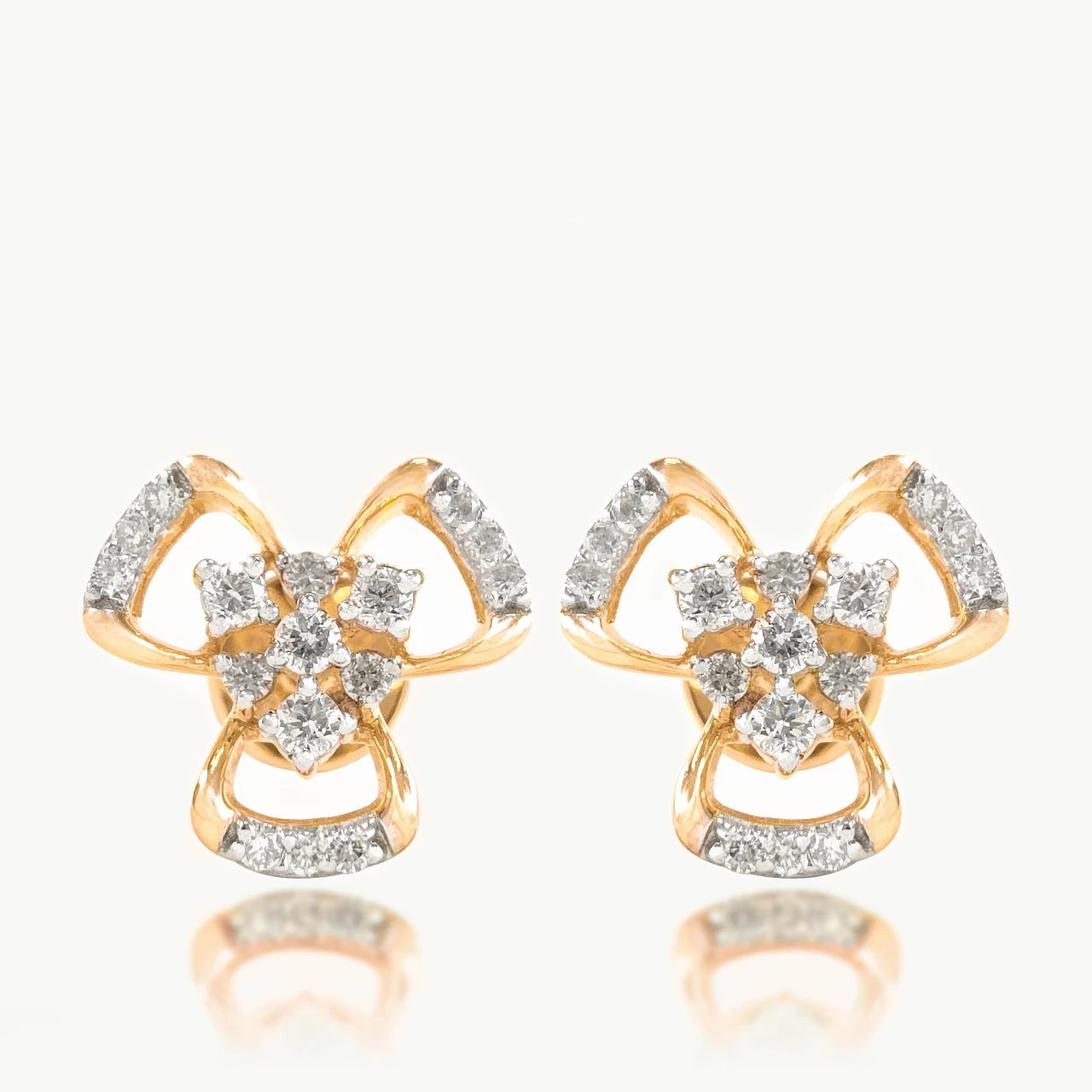 Sophie Flower Design Diamond Earring