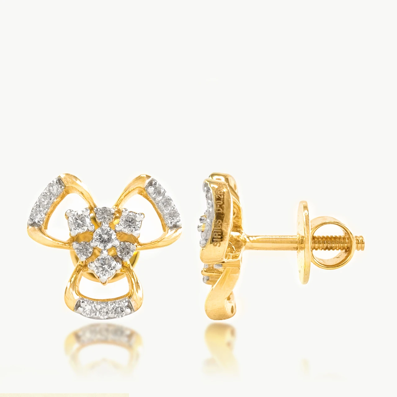Sophie Flower Design Diamond Earring