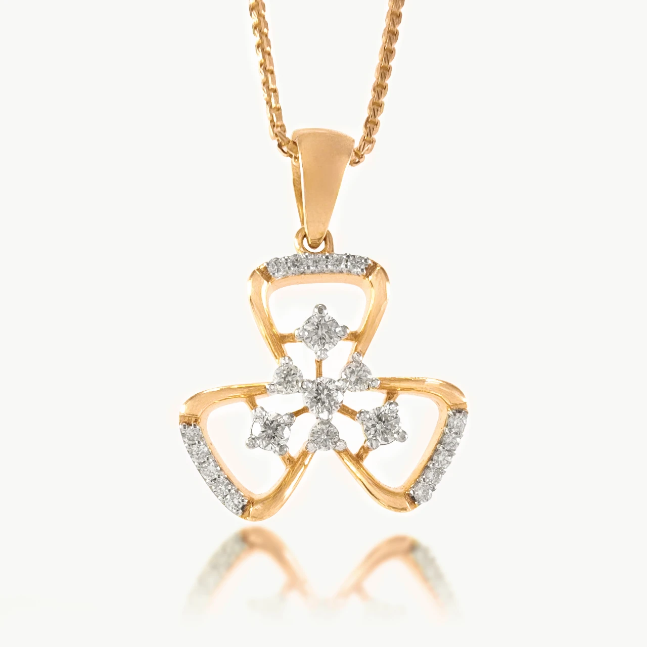 Sophie Flower Design Diamond Pendant