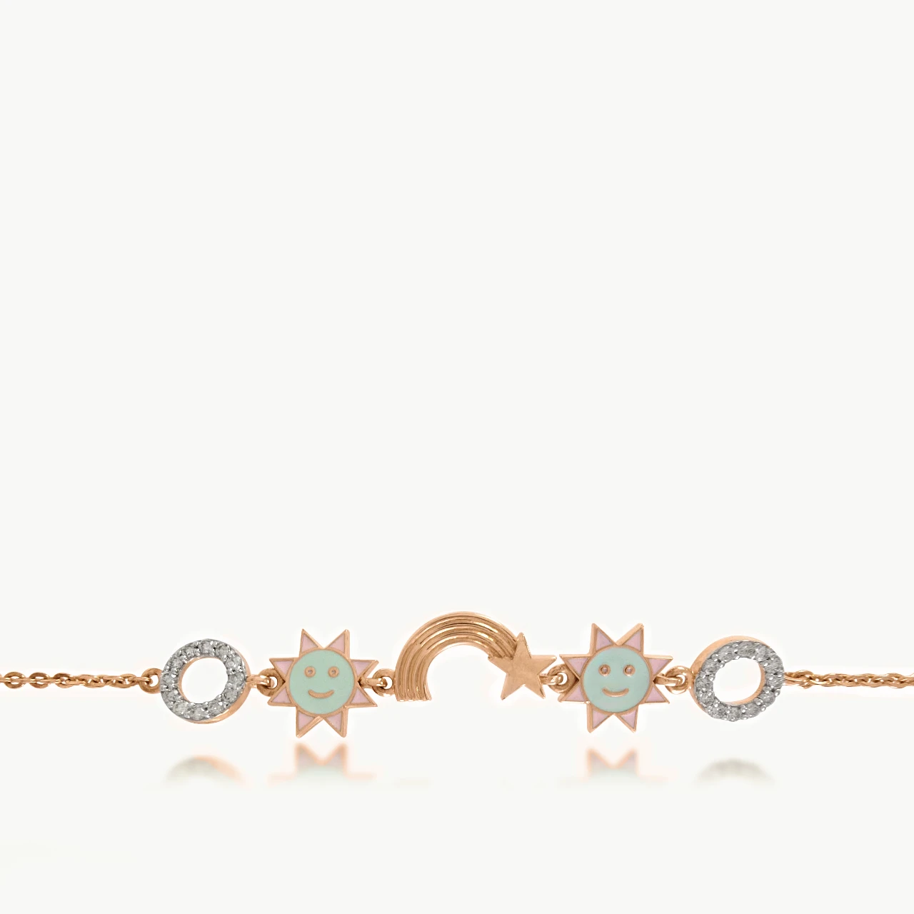 Stars & Moon Diamond Bracelet