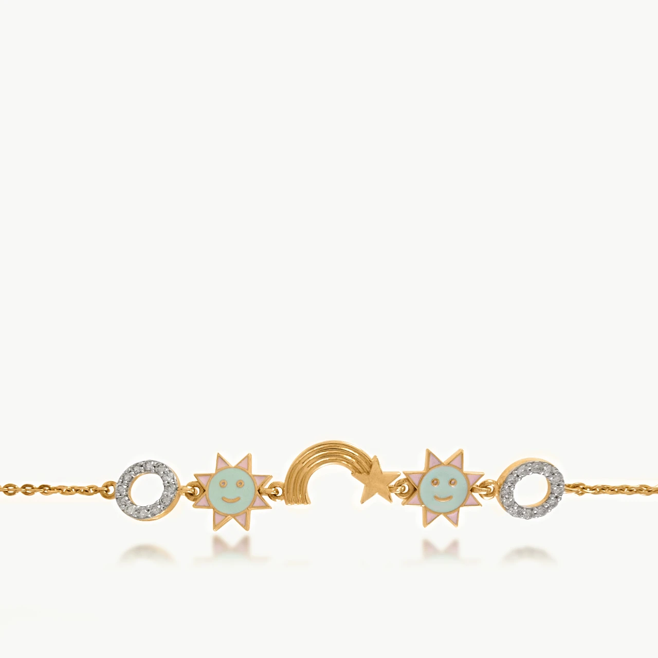 Stars & Moon Diamond Bracelet