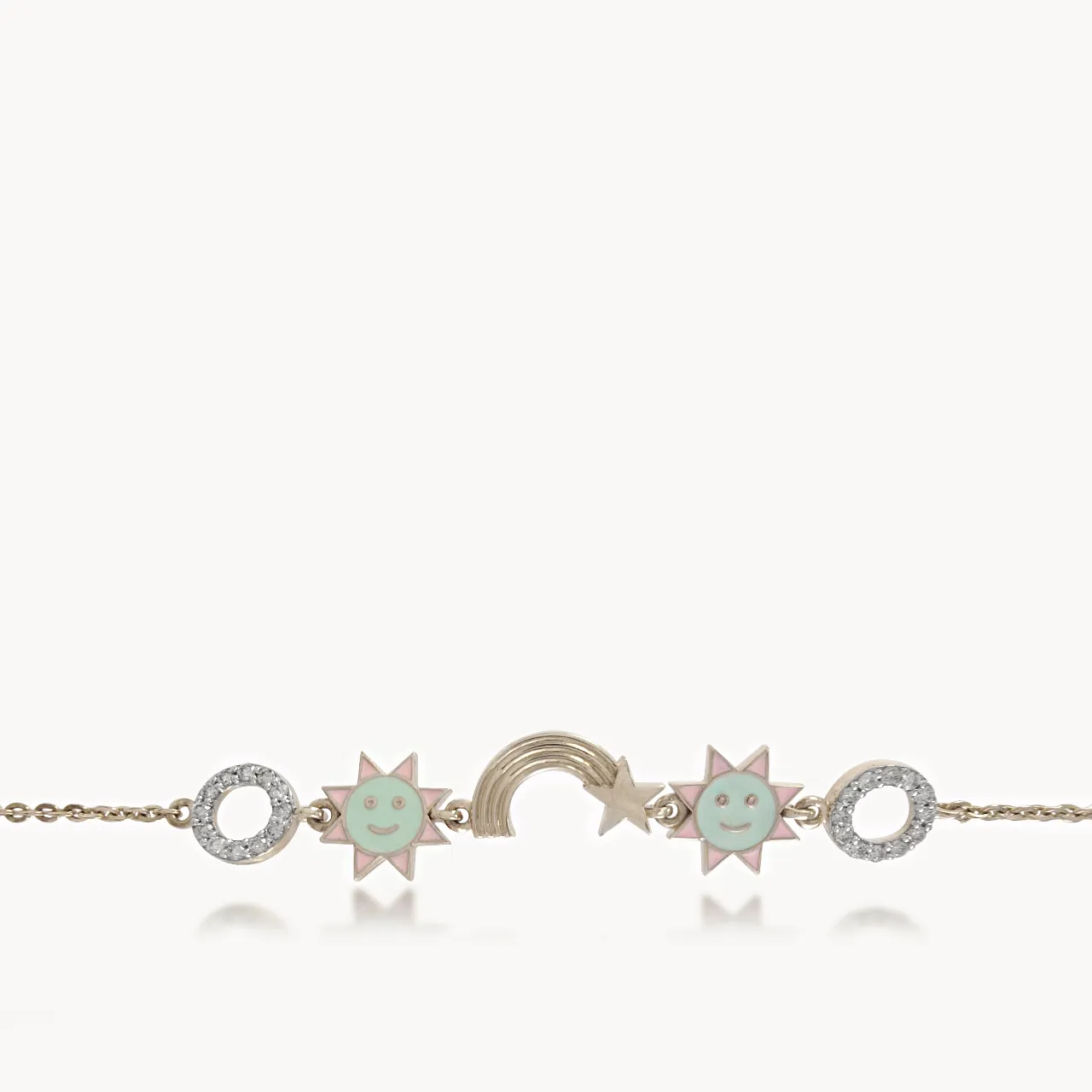 Stars & Moon Diamond Bracelet