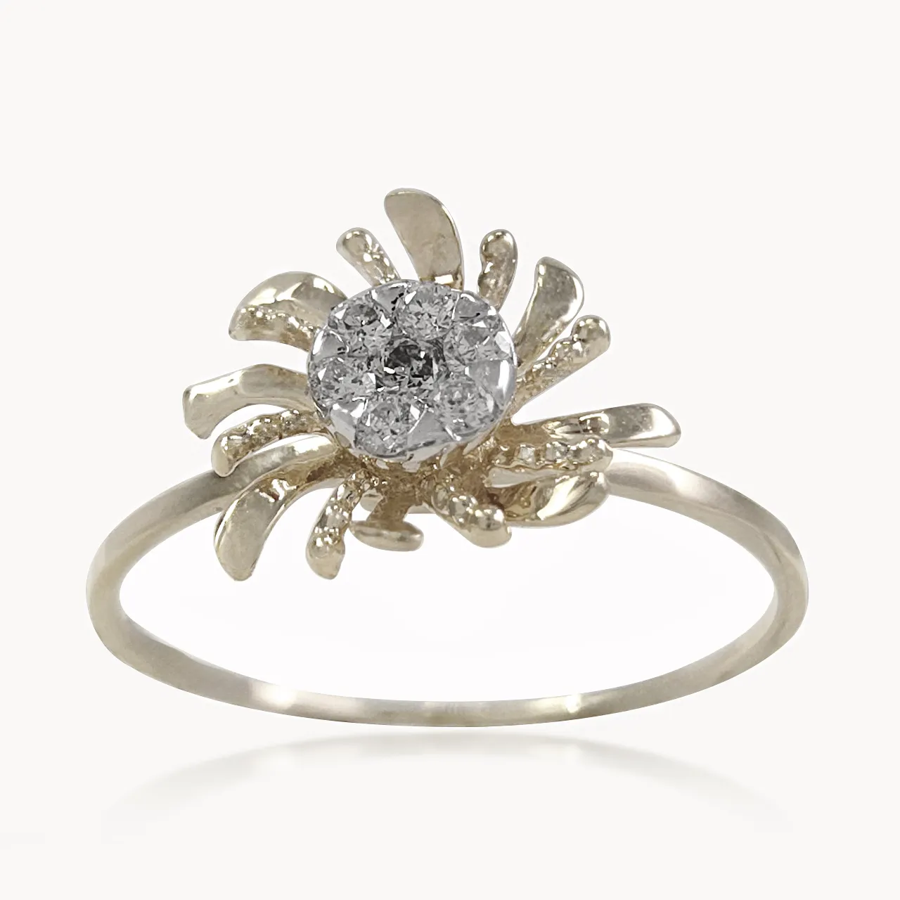 Sunny Flower Diamond Ring