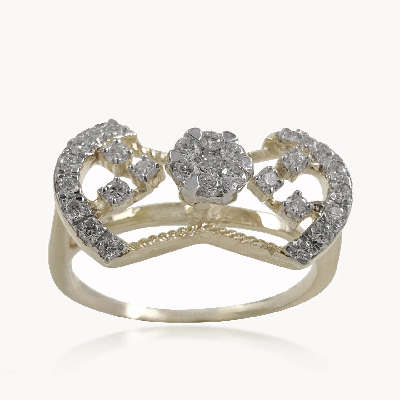 Tied Petal Diamond Cocktail Ring