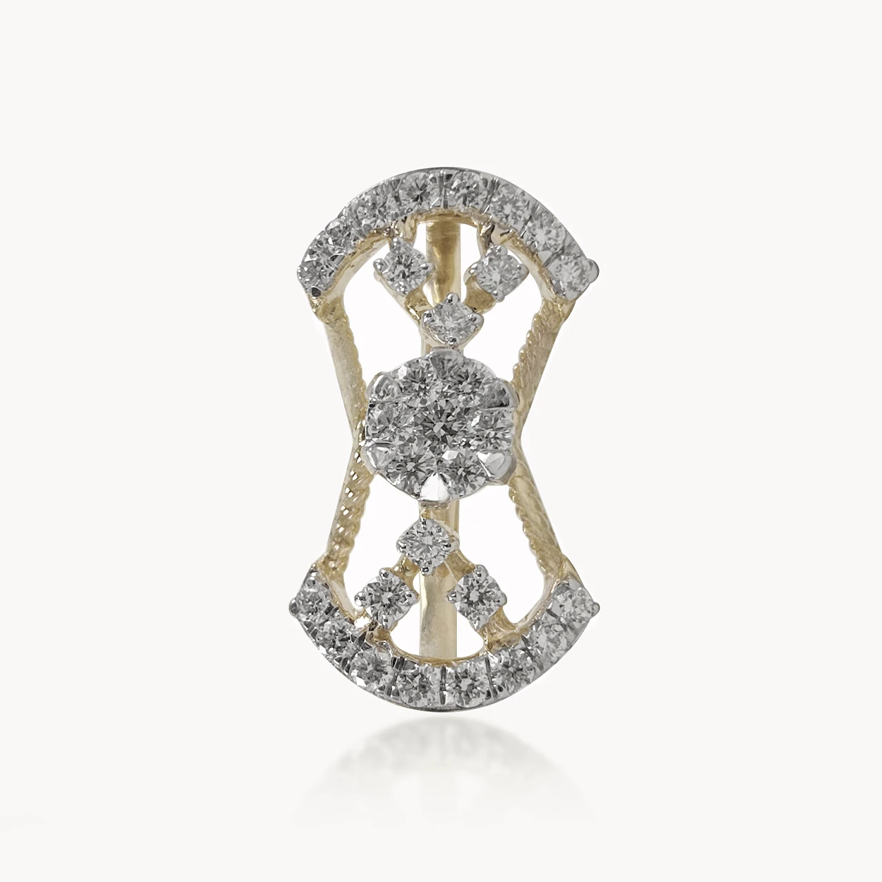 Tied Petal Diamond Cocktail Ring