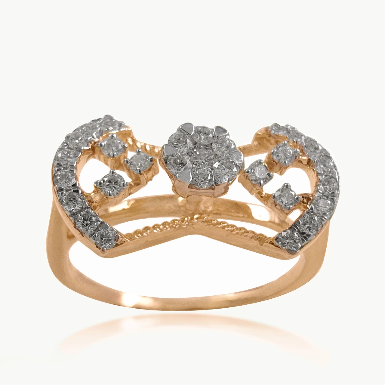 Tied Petal Diamond Cocktail Ring