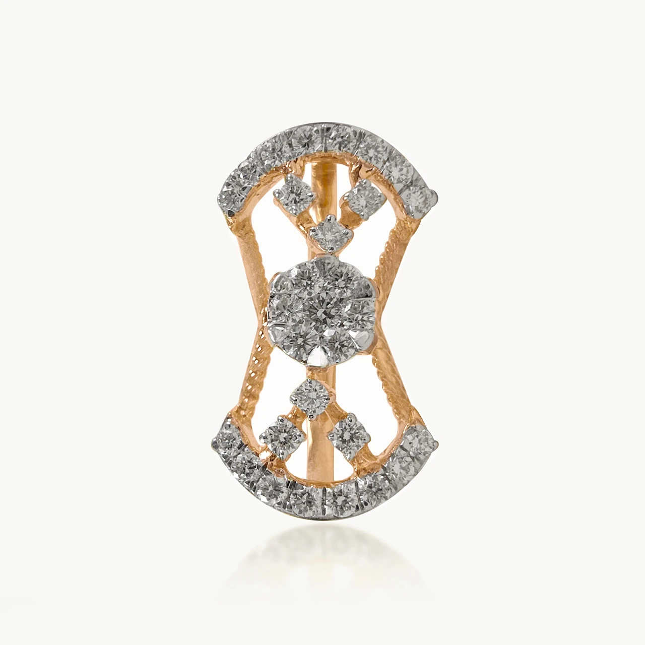 Tied Petal Diamond Cocktail Ring