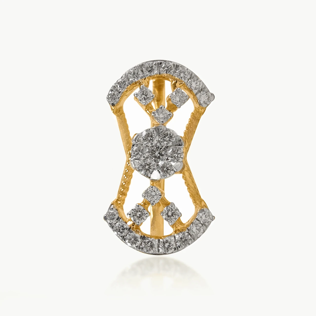 Tied Petal Diamond Cocktail Ring