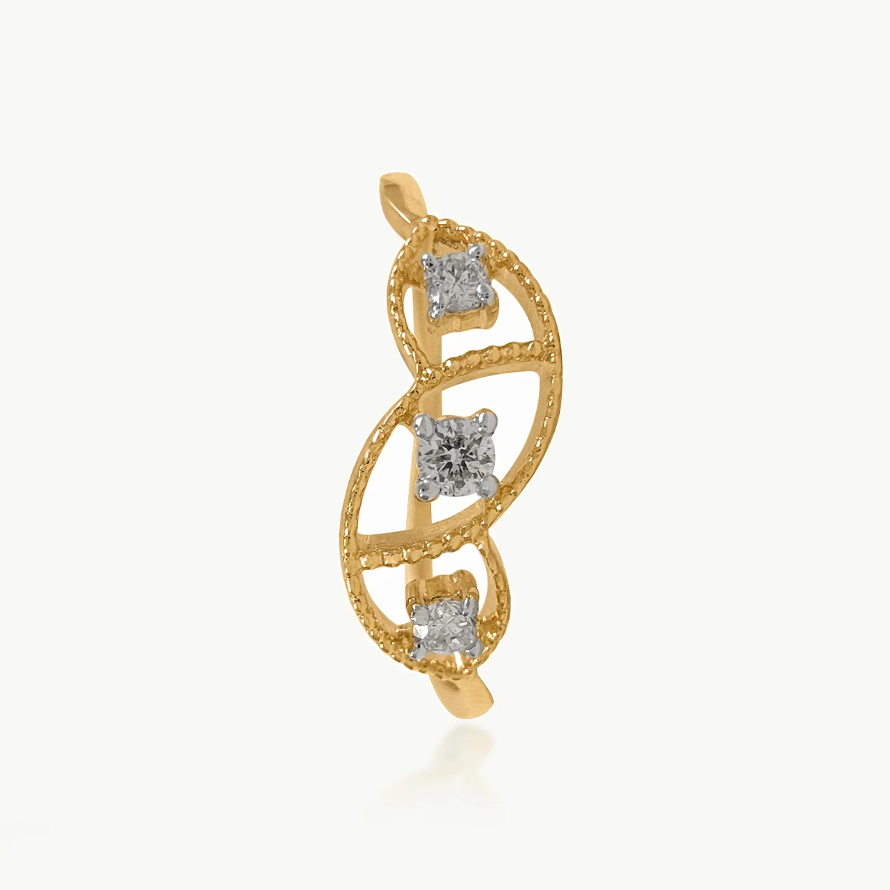 Trileaf Diamond Ring