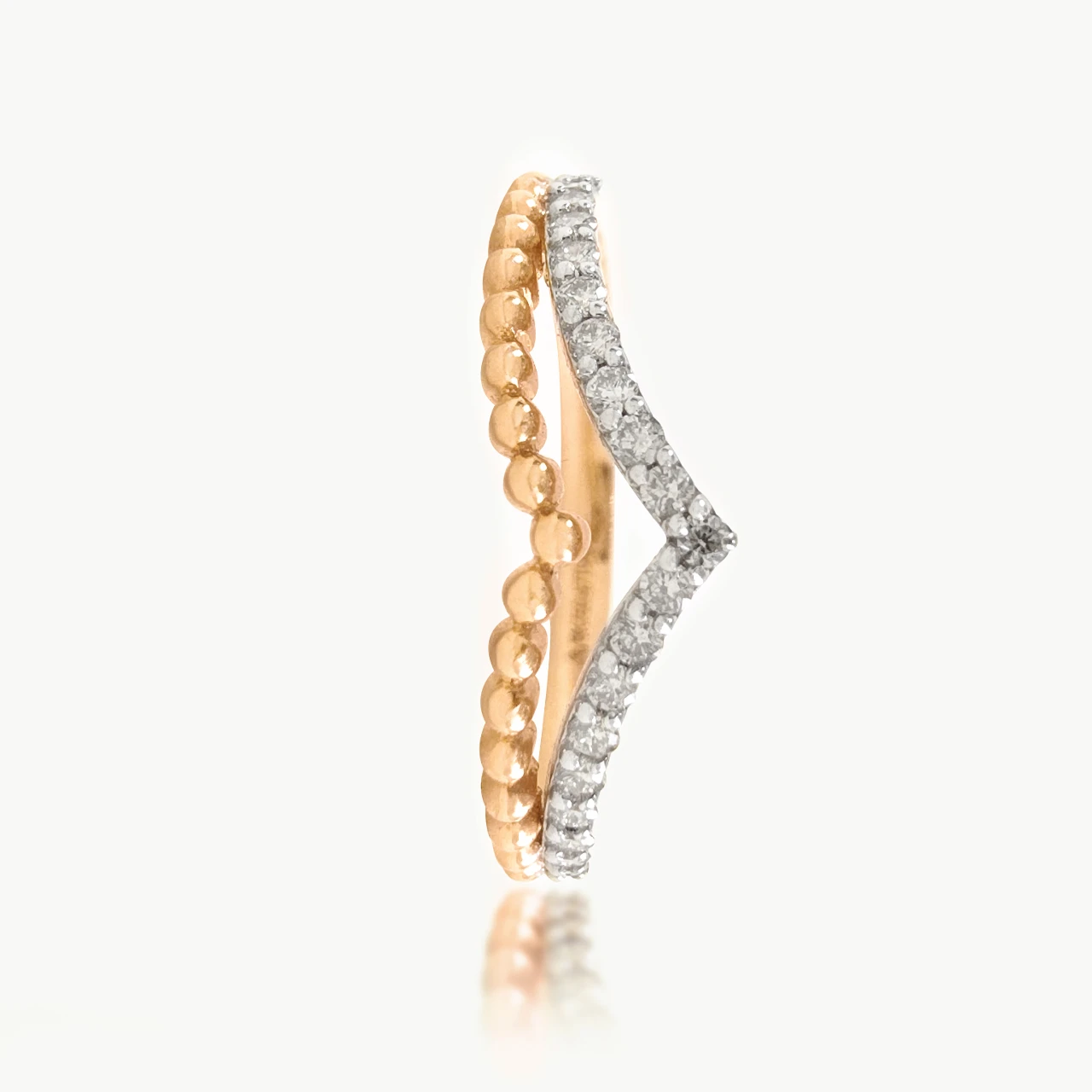 Two Layer Diamond Ring