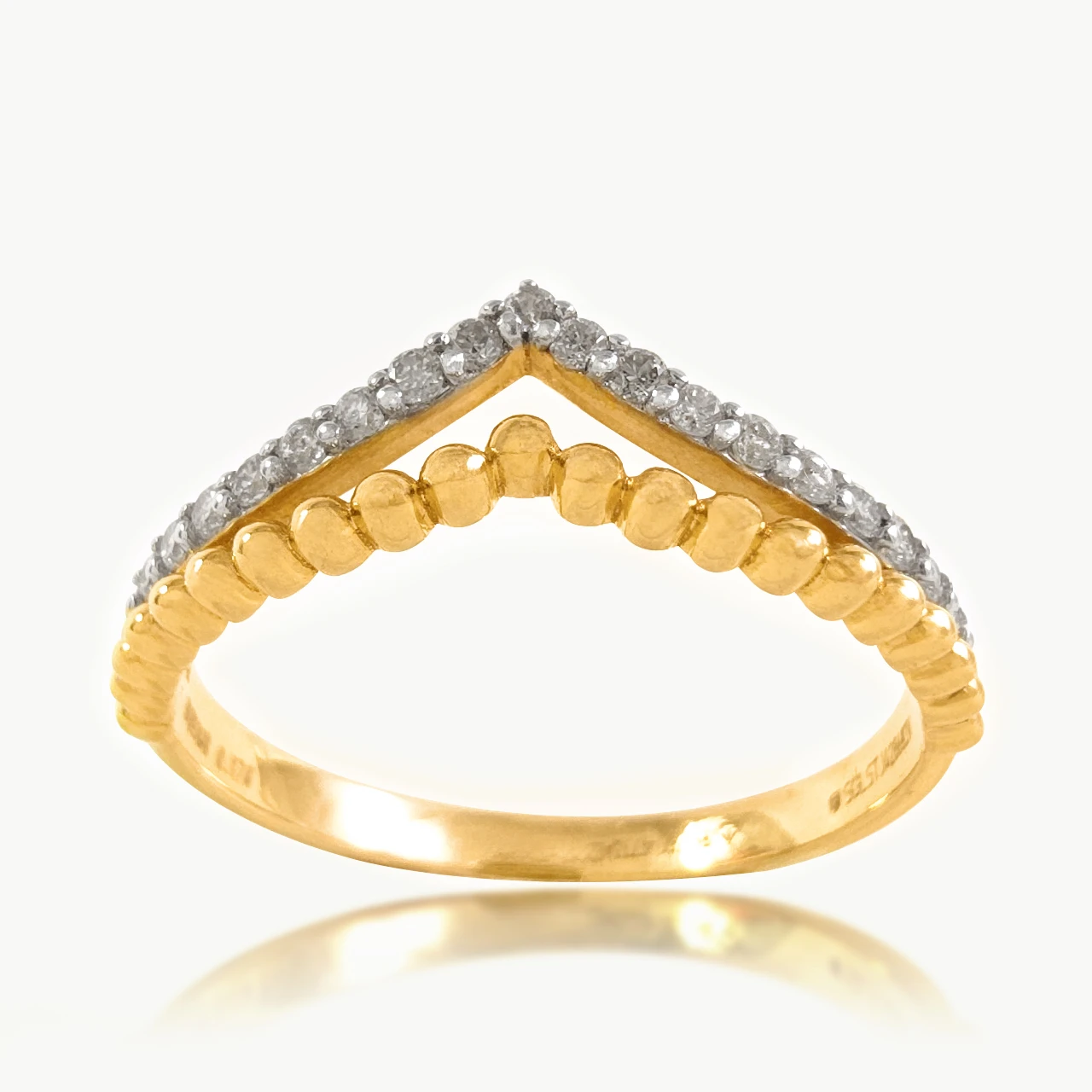 Two Layer Diamond Ring